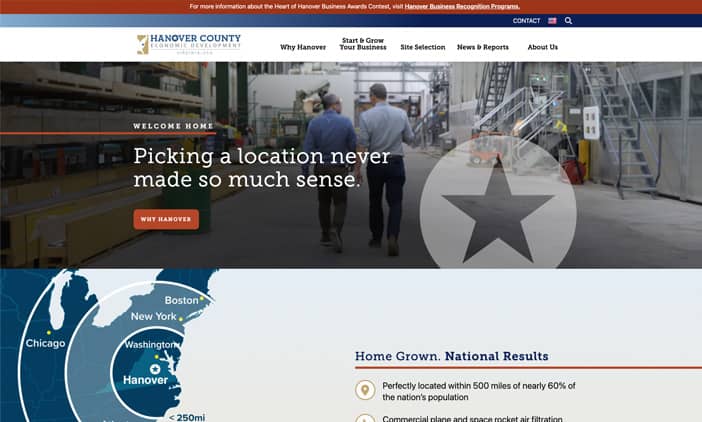 Hanover County Economic Development economic development website